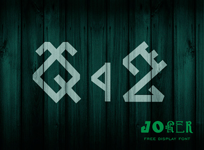 JOKER — free decorative display font branding font freefont graphic design slavic