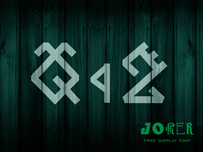 JOKER — free decorative display font branding font freefont graphic design slavic