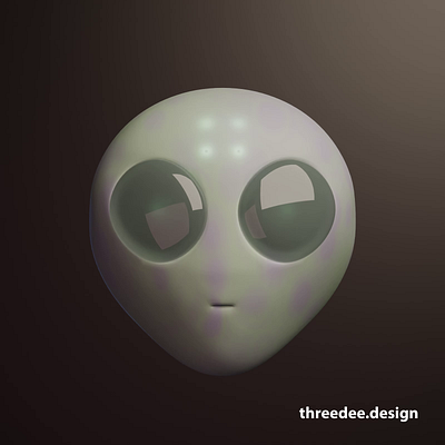 3D alien emoji 3d 3d animation 3d emoji alien animated emoji blender branding cycles emoji emoticon illustration illustrations loop looping render resources