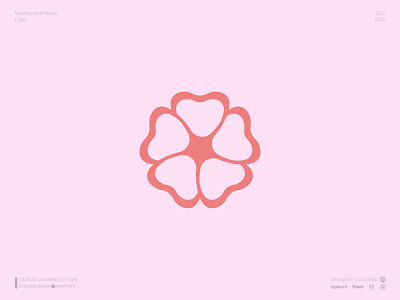 Minimal Wild Rose branding design flover icon logo logodesign logotype minimal rose vector wild rose