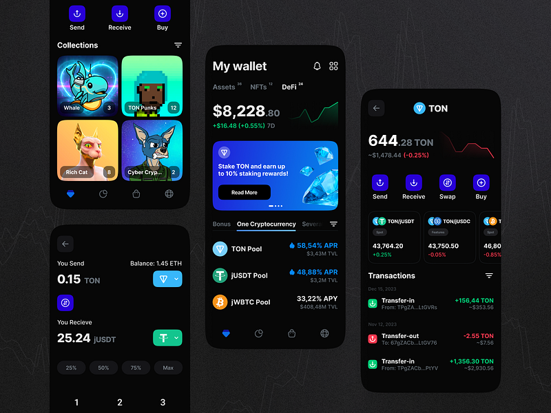 Coinclave app design app design branding creative crypto cryptowallet defi des design designstudio graphic design illustration interface logo mobile product design ui uidesign ux web design web3