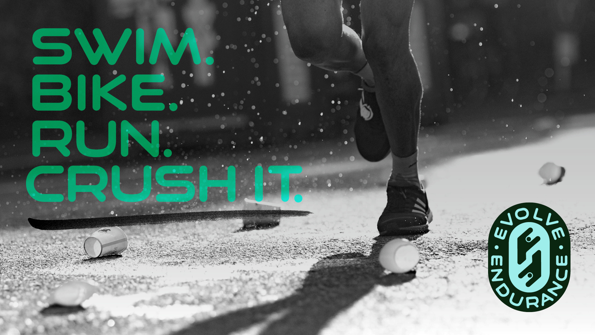 Evolve Endurance athlete deck graphic design key art logo logo design