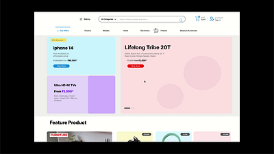 Flipkart Dekstop UI animation figms flipkart ui graphic design prototye ui