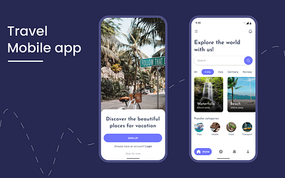 Travel app UI Design app ui appdesign figma homepage ui mobile app ui mobileapp onboarding travel travel app onboarding travelapp travelappui ui uidesign user interface