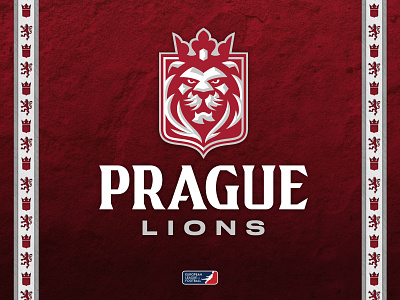 Prague Lions Identity System american football brand brand identity czech czech republic elf europe european league of football football gridiron identity lion lions logo prague sports sports branding sports logo