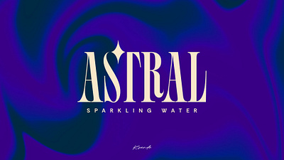 ASTRAL SPARKLING WATER (FICTIONAL BRAND) branding design graphic design logo typography