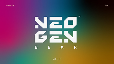 NEOGEN GEAR (FICTIONAL BRAND) branding design graphic design logo typography