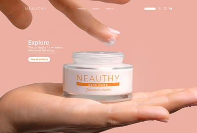 NEAUTHY - Basic Homepage Website e commerce web design