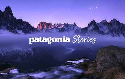 Patagonia Stories interaction storytelling ui