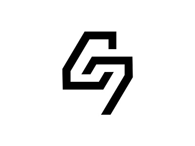 C7 7 brand identity branding custom font design icon letter logo mark symbol type