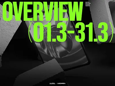 Monthly overview, website designs | Lazarev. agency animation design interaction interactive lazarev march monthly motion graphics overview product design summary ui ux web web design website