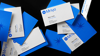 Business cards blue branding business cards design font graphic design identify print type typeface typography ukraine