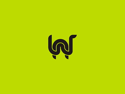 wn monogram black creature design for sale green lettermark logo logo design minimal minimalist monogram n sale simple snake symbol w wn wn lettermark wn monogram