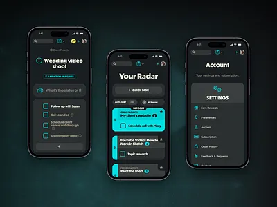 Radarist Web App Mobile View design graphic design mobile ui ux website