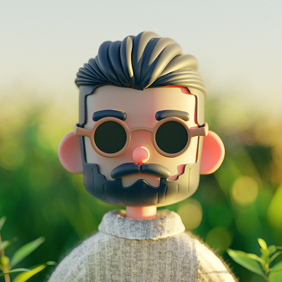 T.O.Y me 3d 3d character 3d modeling blender character character design collectable cool cool pose funko funko toy glasses graphic design toy toy figure