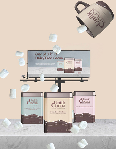 Uniik Cocoa advertisment branding graphic design logo photogaphy poster