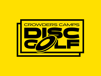 Crowders Camps Disc Golf Branding branding design graphic design illustration logo typography vector