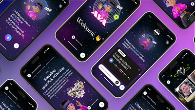Rethinking the experience of Ava, the AI dating app. application dating figma mobile productdesign prototype ui ux