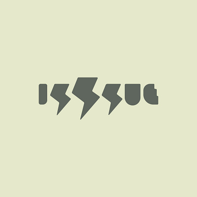 Isssue lettering logo