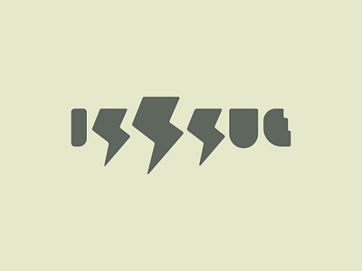 Isssue lettering logo