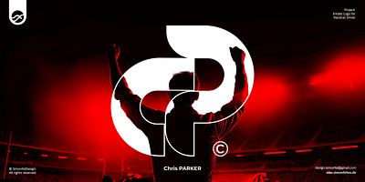 Chris PARKER - Racecar Driver Initials chris parker cp formula 1 grand prix gt3 identity design indycar initials lettermark logo logomark monogram motorsport nascar oval racing racecar driver racing red simracing touring car