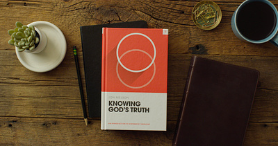 Knowing God's Truth Book Design for Crossway avant garde bible book christian church circles cover crossway depth illustration minimal modern publishing red shadow study swiss theology youth