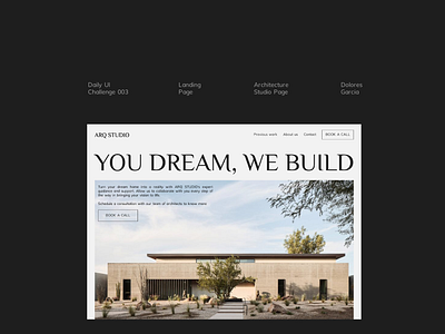 Landing Page - Daily UI Challenge 003 dailyui design graphic design landing landingpage ui ux