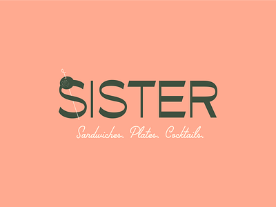 Sister Sandwiches Brand branding design identity illustration logo restaurant retro typography