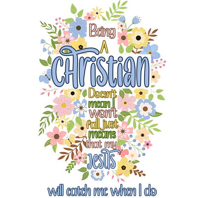 BEING A CHRISTIAN design digital files graphic design illustration png