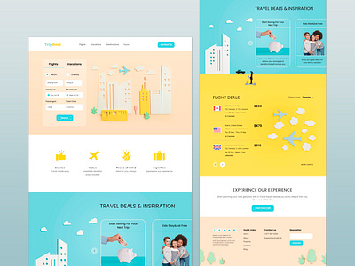 TripGoal agency website graphic design travel