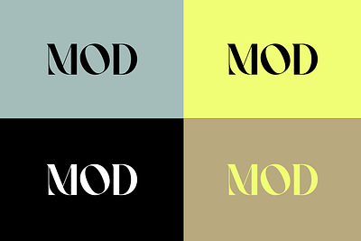 Mod Logos agency black branding design gold graphic design icon logo logotype mark neon talent