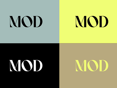 Mod Logos agency black branding design gold graphic design icon logo logotype mark neon talent
