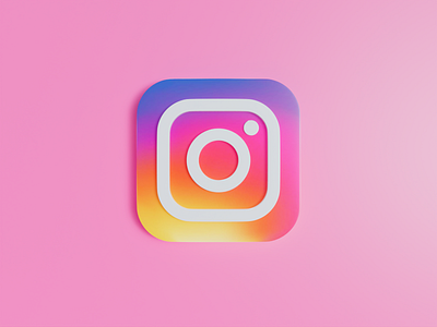 Instagram Icon 3d branding design fuegomotion icon instagram logo mobie