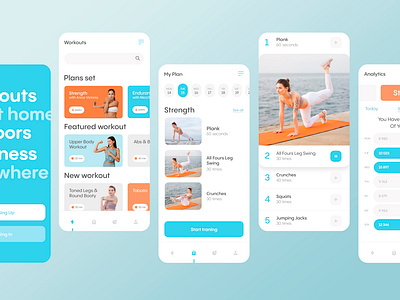 Workouts web app graphic design ui webapp workouts