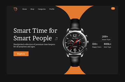 Watches Landing Page ui