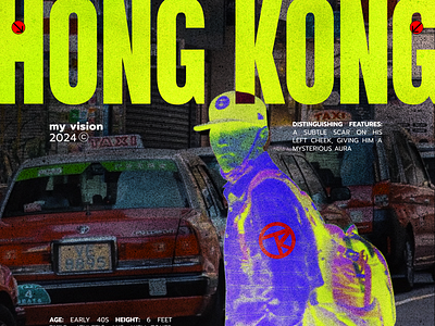 HONG KONG / poster art branding graphic design poster typography