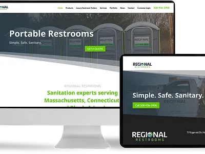 Regional Restrooms - Wordpress Design + Development brand branding responsive design website design wordpress wordpress development