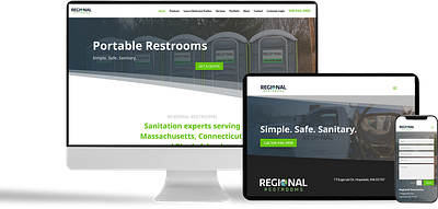 Regional Restrooms - Wordpress Design + Development brand branding responsive design website design wordpress wordpress development