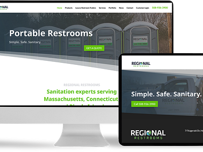 Regional Restrooms - Wordpress Design + Development brand branding responsive design website design wordpress wordpress development