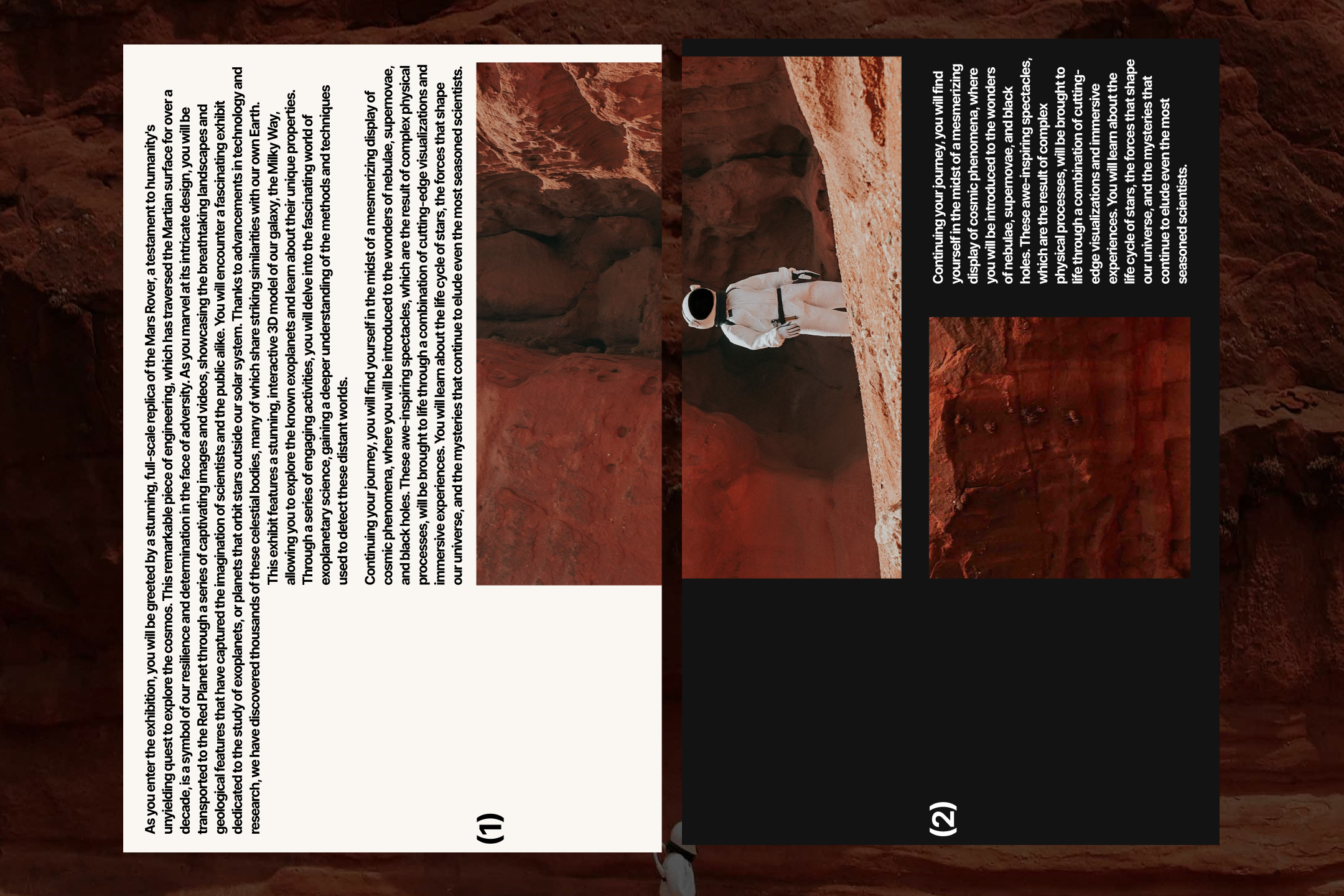 Cosmic Odyssey Exhibition website exhibition exhibition website museum museum website uxdesign uxuidesign web design webdesign website design