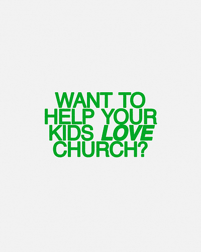 Social Media Carousel: Want to Help Your Kids Love the Church? carousel design christian christian design church church media design genalpha genz graphic design kids social media