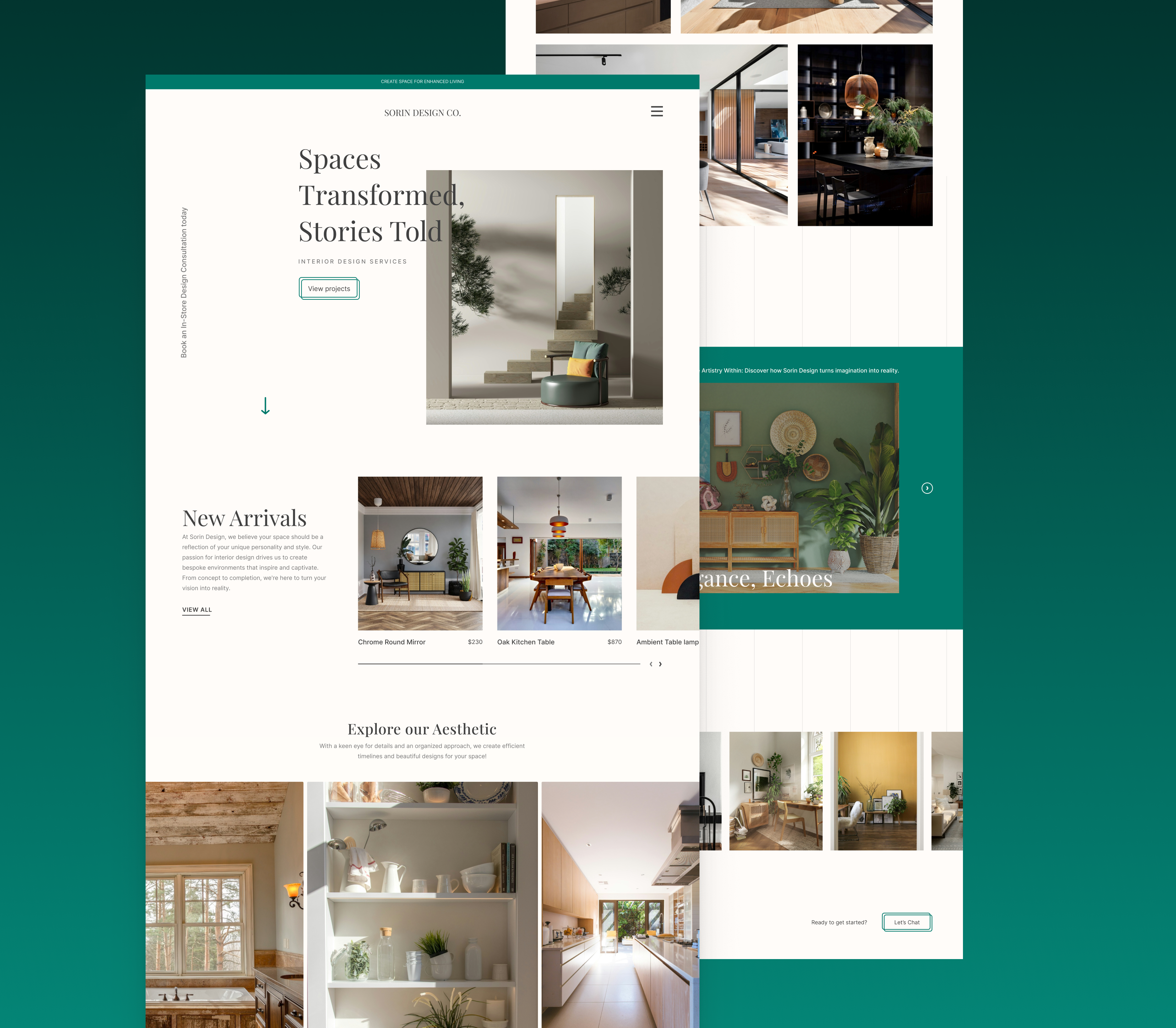 Sorin Design Co. - Interior Design Agency app branding design designer portfolio graphic design illustration inspo interior design landing page logo marketing page motion graphics portfolio product design typography ui ux vector