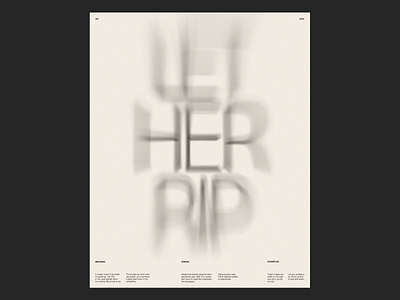 Let her rip Poster graphic design grid idiom minimalism poster