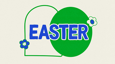 Easter at Nesconset 2024 branding bubble letters christian christian design church church media church sermon custom typography design easter easter sunday flowers graphic design illustration sermon graphic