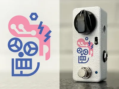 Robotic Celebrity Head Pedal Icon band branding band illustration band merch distortion effects pedal elvis fuzz pedal glitch guitar guitar pedal malfunction music music branding music company music equipment music gear pedal robot robot elvis rock and roll