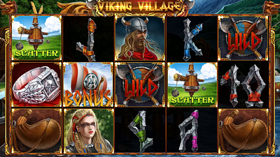 Set of characters animation of the online slot "Viking Village" animation casio animation characters animation gambling gambling animation gambling art gambling design game art game design graphic design motion graphics slot animation slot design slot designer symbol motion design symbols animation viking game vikings symbols vikings themed