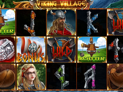 Set of characters animation of the online slot "Viking Village" animation casio animation characters animation gambling gambling animation gambling art gambling design game art game design graphic design motion graphics slot animation slot design slot designer symbol motion design symbols animation viking game vikings symbols vikings themed