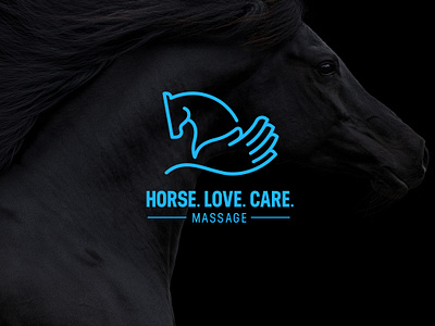Horse. Love. Care. Logo branding design graphic design illustration logo minimal typography vector