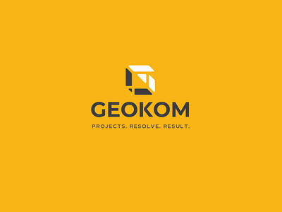 Geokom Logo branding design graphic design illustration logo minimal typography vector