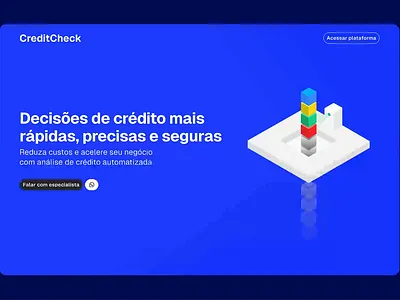 CreditCheck - Site redesign proposal animation card design illustration product design redesign site ui user experience user interface